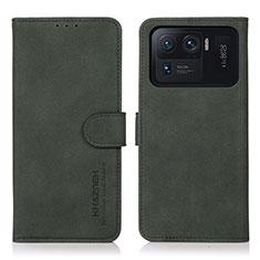 Funda de Cuero Cartera con Soporte Carcasa D08Y para Xiaomi Mi 11 Ultra 5G Verde