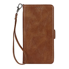 Funda de Cuero Cartera con Soporte Carcasa D09T para Samsung Galaxy S22 5G Marron