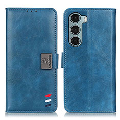 Funda de Cuero Cartera con Soporte Carcasa D11Y para Motorola Moto Edge S30 5G Azul