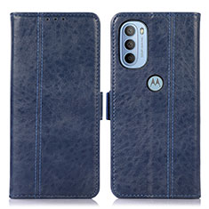 Funda de Cuero Cartera con Soporte Carcasa D11Y para Motorola Moto G41 Azul