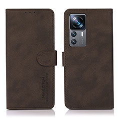 Funda de Cuero Cartera con Soporte Carcasa D11Y para Xiaomi Mi 12T 5G Marron