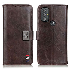 Funda de Cuero Cartera con Soporte Carcasa DY01 para Motorola Moto G Power (2022) Marron