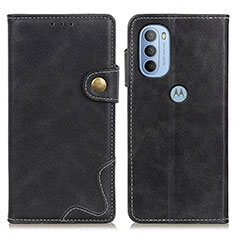 Funda de Cuero Cartera con Soporte Carcasa DY01 para Motorola Moto G41 Negro