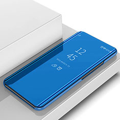 Funda de Cuero Cartera con Soporte Carcasa Espejo Carcasa L02 para Samsung Galaxy S10 Plus Azul