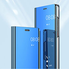 Funda de Cuero Cartera con Soporte Carcasa Espejo Carcasa para Samsung Galaxy A9 Star Pro Azul Cielo