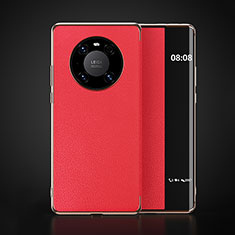 Funda de Cuero Cartera con Soporte Carcasa F03 para Huawei Mate 40 Pro Rojo