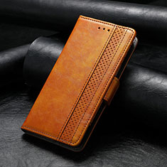 Funda de Cuero Cartera con Soporte Carcasa F04 para Apple iPhone 13 Pro Max Marron Claro