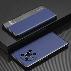 Funda de Cuero Cartera con Soporte Carcasa GS1 para Huawei Honor Magic3 5G Azul