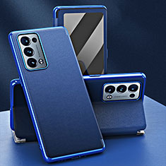 Funda de Cuero Cartera con Soporte Carcasa GS1 para Oppo Reno6 Pro 5G Azul