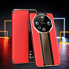 Funda de Cuero Cartera con Soporte Carcasa GS4 para Huawei Mate 60 Pro+ Plus Rojo