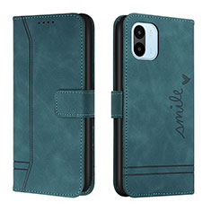 Funda de Cuero Cartera con Soporte Carcasa H01X para Xiaomi Redmi A2 Verde