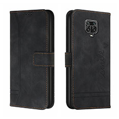 Funda de Cuero Cartera con Soporte Carcasa H01X para Xiaomi Redmi Note 9S Negro