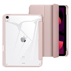 Funda de Cuero Cartera con Soporte Carcasa H02 para Apple iPad Air 4 10.9 (2020) Oro Rosa
