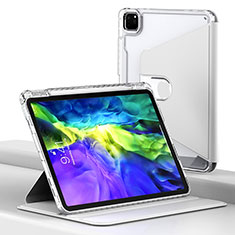 Funda de Cuero Cartera con Soporte Carcasa H02 para Apple iPad Pro 11 (2020) Blanco