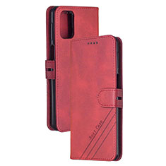 Funda de Cuero Cartera con Soporte Carcasa H02X para Xiaomi Mi 10T 5G Rojo