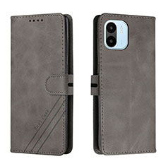 Funda de Cuero Cartera con Soporte Carcasa H02X para Xiaomi Poco C50 Gris