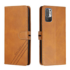 Funda de Cuero Cartera con Soporte Carcasa H02X para Xiaomi POCO M3 Pro 5G Marron Claro