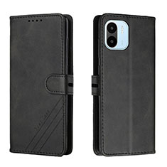 Funda de Cuero Cartera con Soporte Carcasa H02X para Xiaomi Redmi A2 Negro