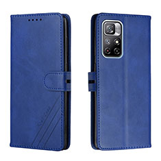 Funda de Cuero Cartera con Soporte Carcasa H02X para Xiaomi Redmi Note 11T 5G Azul