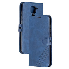 Funda de Cuero Cartera con Soporte Carcasa H02X para Xiaomi Redmi Note 9 Azul