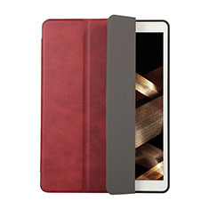 Funda de Cuero Cartera con Soporte Carcasa H03 para Apple iPad Mini 4 Rojo