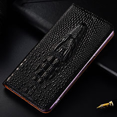 Funda de Cuero Cartera con Soporte Carcasa H03P para Samsung Galaxy S23 Ultra 5G Negro