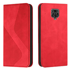 Funda de Cuero Cartera con Soporte Carcasa H03X para Xiaomi Poco M2 Pro Rojo