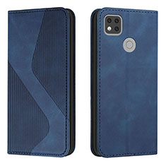 Funda de Cuero Cartera con Soporte Carcasa H03X para Xiaomi Redmi 10A 4G Azul