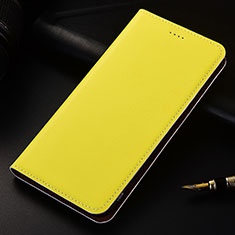 Funda de Cuero Cartera con Soporte Carcasa H04 para Apple iPhone 14 Amarillo