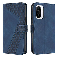 Funda de Cuero Cartera con Soporte Carcasa H04X para Xiaomi Mi 11X Pro 5G Azul