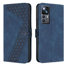 Funda de Cuero Cartera con Soporte Carcasa H04X para Xiaomi Mi 12T Pro 5G Azul