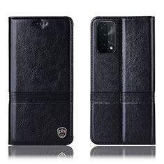 Funda de Cuero Cartera con Soporte Carcasa H05P para OnePlus Nord N200 5G Negro