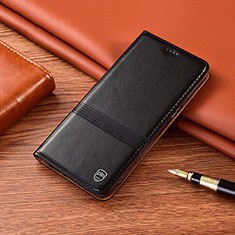 Funda de Cuero Cartera con Soporte Carcasa H05P para Xiaomi Mi Note 10 Lite Negro
