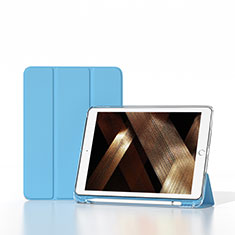 Funda de Cuero Cartera con Soporte Carcasa H06 para Apple iPad 10.2 (2020) Azul Claro