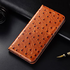 Funda de Cuero Cartera con Soporte Carcasa H06 para Apple iPhone 14 Plus Naranja