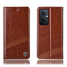 Funda de Cuero Cartera con Soporte Carcasa H06P para OnePlus Nord N20 5G Marron Claro