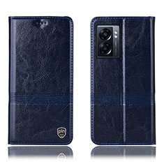 Funda de Cuero Cartera con Soporte Carcasa H06P para OnePlus Nord N300 5G Azul