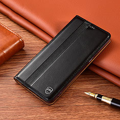 Funda de Cuero Cartera con Soporte Carcasa H06P para Xiaomi Redmi Note 11E 5G Negro
