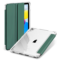 Funda de Cuero Cartera con Soporte Carcasa H07 para Apple iPad 10.9 (2022) Verde