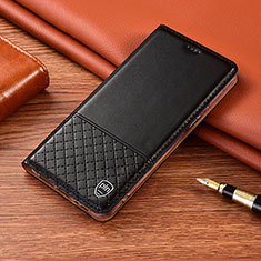 Funda de Cuero Cartera con Soporte Carcasa H07P para Samsung Galaxy Note 10 Plus 5G Negro