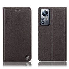 Funda de Cuero Cartera con Soporte Carcasa H07P para Xiaomi Mi 12S 5G Marron