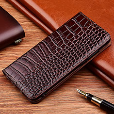 Funda de Cuero Cartera con Soporte Carcasa H08P para Nokia X30 5G Marron