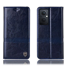 Funda de Cuero Cartera con Soporte Carcasa H09P para OnePlus Nord N20 5G Azul