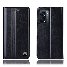 Funda de Cuero Cartera con Soporte Carcasa H09P para Realme V23 5G Negro