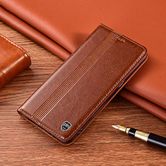 Funda de Cuero Cartera con Soporte Carcasa H09P para Samsung Galaxy Note 10 5G Marron Claro