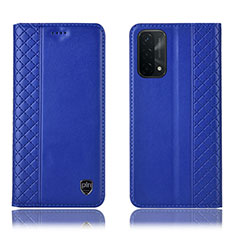 Funda de Cuero Cartera con Soporte Carcasa H10P para OnePlus Nord N200 5G Azul