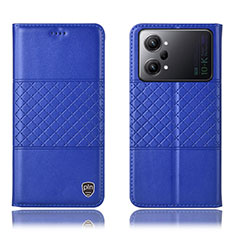 Funda de Cuero Cartera con Soporte Carcasa H10P para Oppo K10 Pro 5G Azul