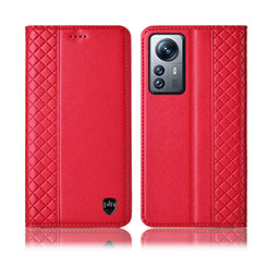 Funda de Cuero Cartera con Soporte Carcasa H10P para Xiaomi Mi 12 Lite 5G Rojo