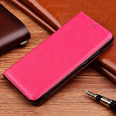 Funda de Cuero Cartera con Soporte Carcasa H11 para Apple iPhone 13 Mini Rosa Roja