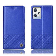 Funda de Cuero Cartera con Soporte Carcasa H11P para OnePlus Nord CE 2 Lite 5G Azul